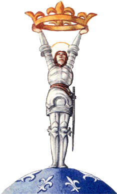 Sainte Jeanne, tmoin de la Royaut du Christ sur le monde par la France.